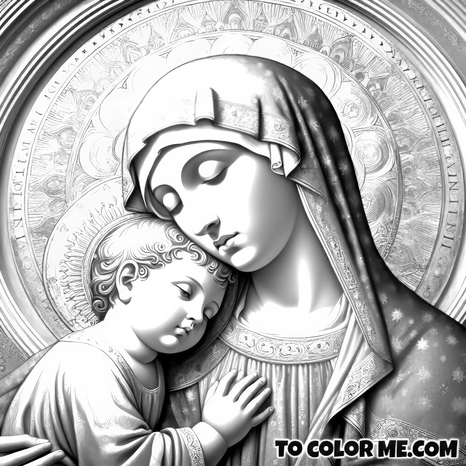 Divine Palette: Our Lady of Good Counsel’s Colorful Embrace – To Color ...