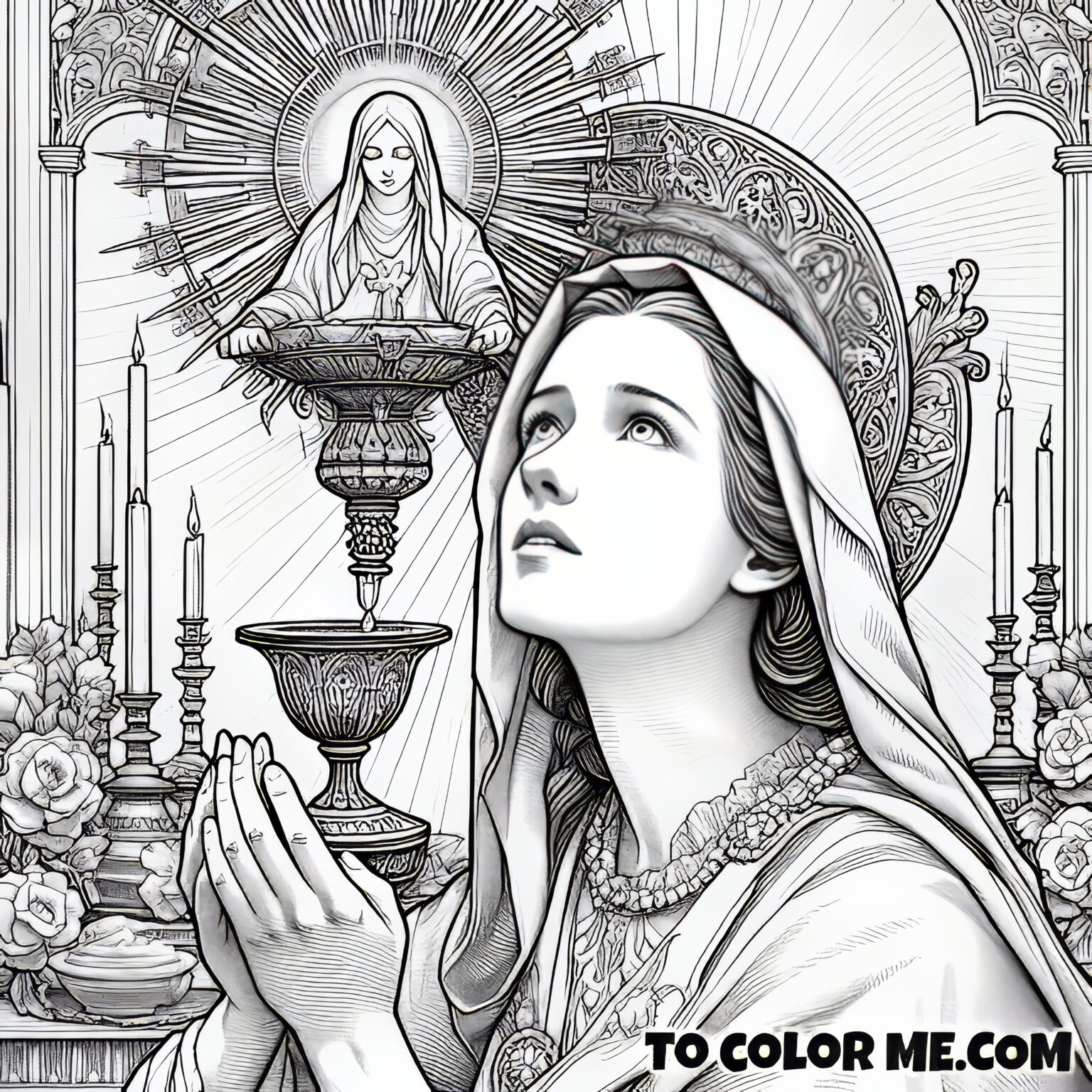 Spiritual Bliss with Blessed Imelda Lambertini Coloring Sheet – To ...