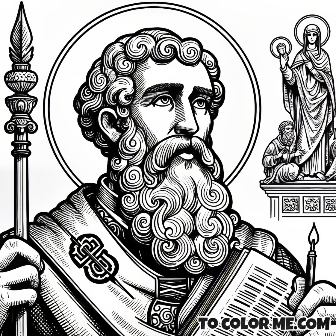 Saint Athanasius: Confronting Arianism Coloring Challenge – To Color Me ...