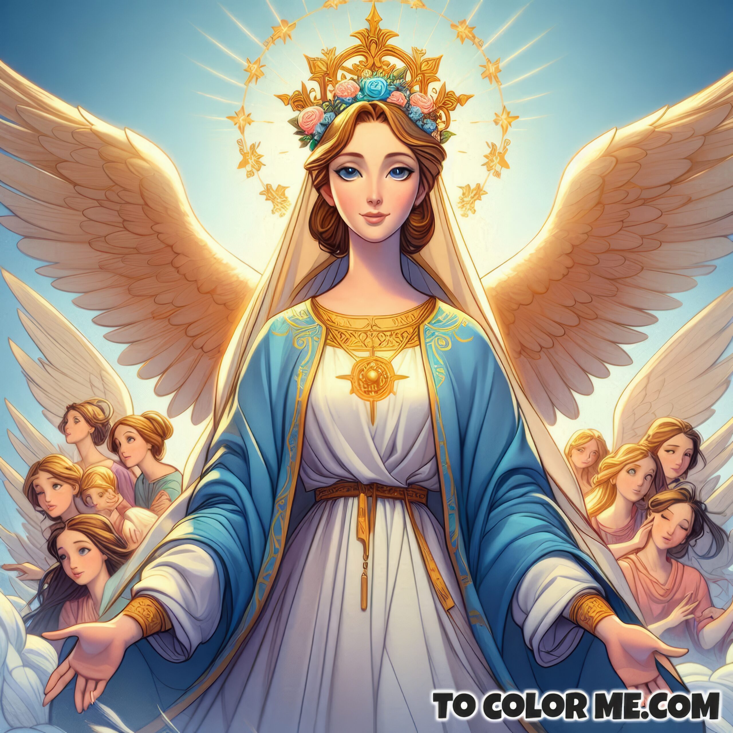 The Queen’s Victory: Coloring Mary’s Triumph Over Evil – To Color Me Free 