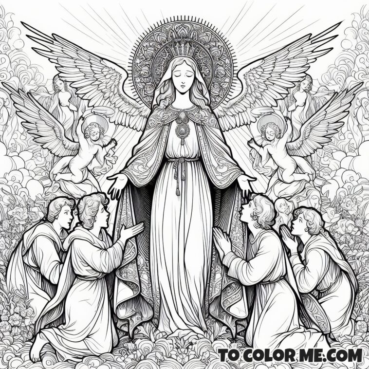 Mary’s May Crowning: A Coloring Book of Royal Feasts – To Color Me Faithful