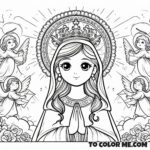The Queen’s May Reflections: Coloring Pages of Mary’s Joy
