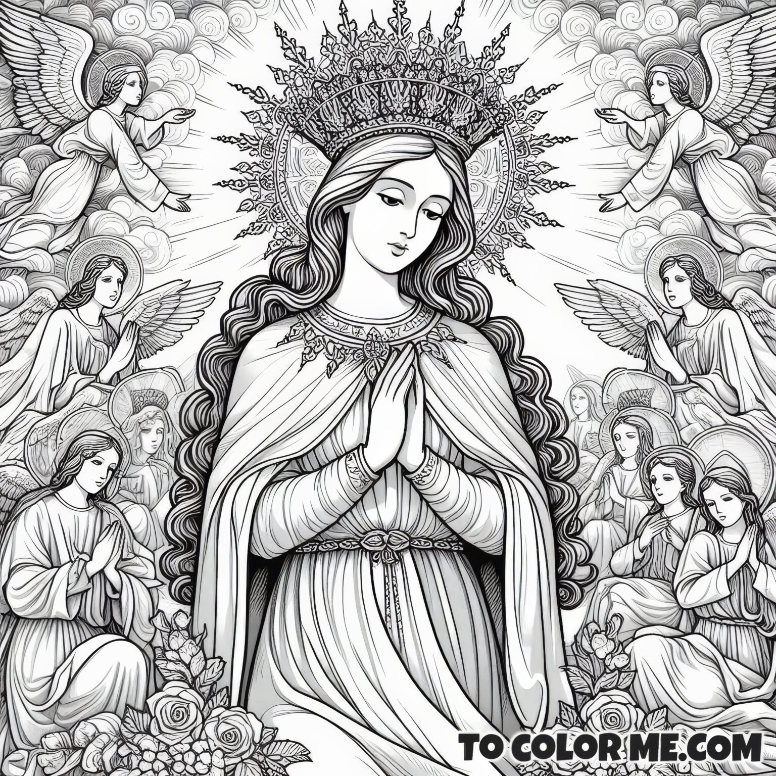 Queen Mary’s Joyful May: A Coloring Tribute to Her Feasts – To Color Me ...