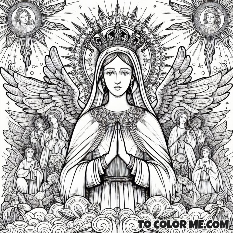 The Queen’s May Tapestry: Coloring Pages of Mary’s Triumphs – To Color ...