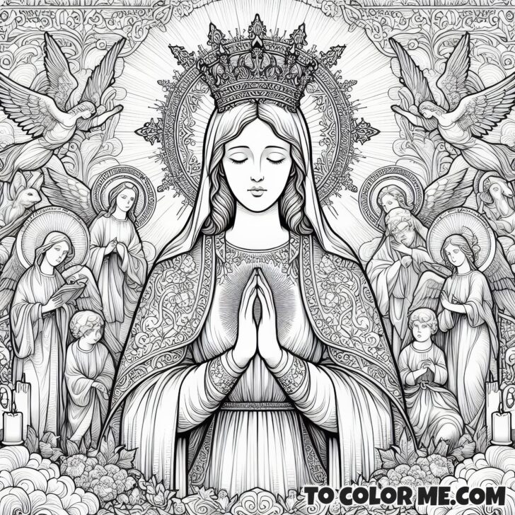 The Queen’s May Palette: Coloring Mary’s Holy Celebrations – To Color ...