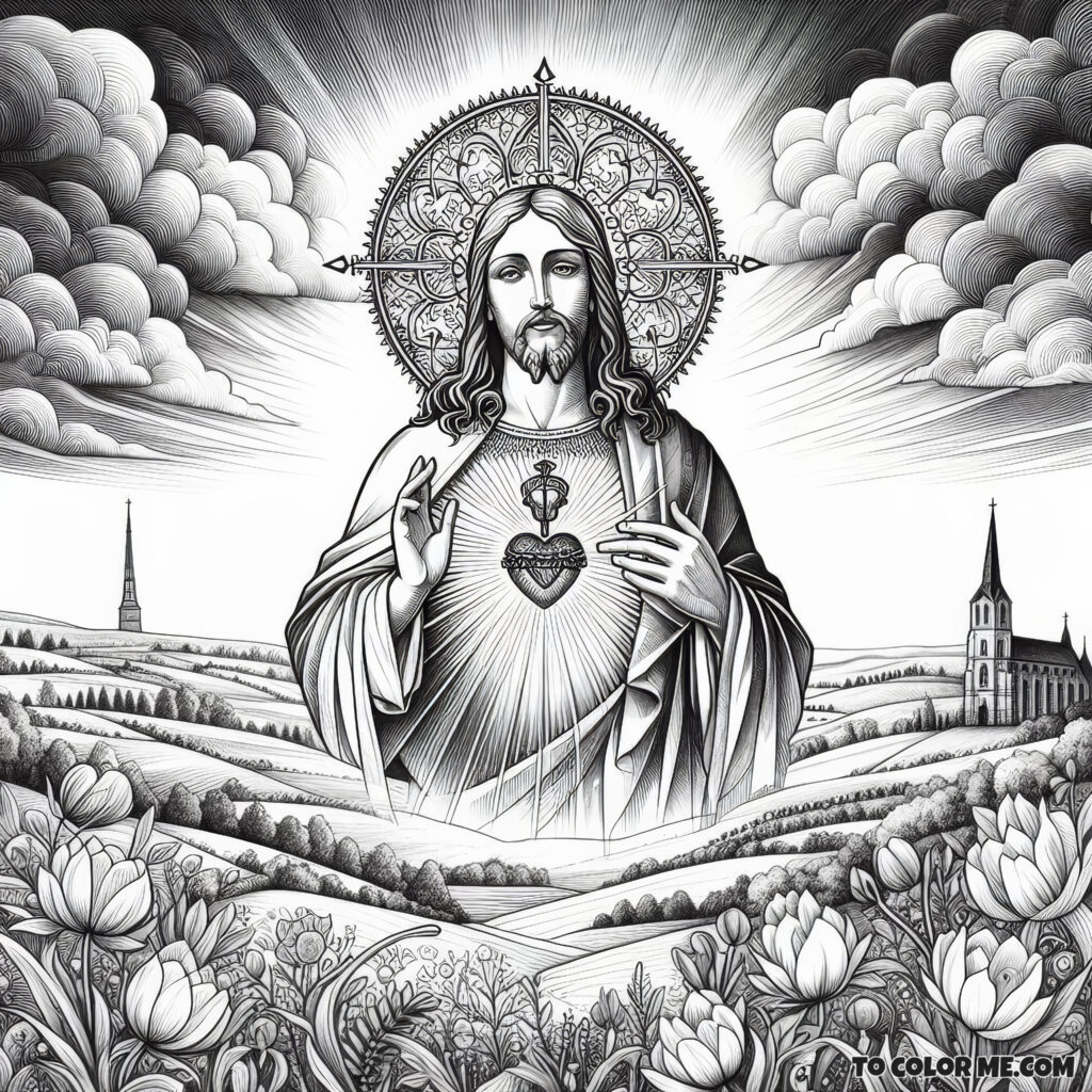 Infinite Love: Coloring the Sacred Heart’s Mercy