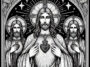 Sacred Heart of Jesus: A Coloring Page of Divine Purity