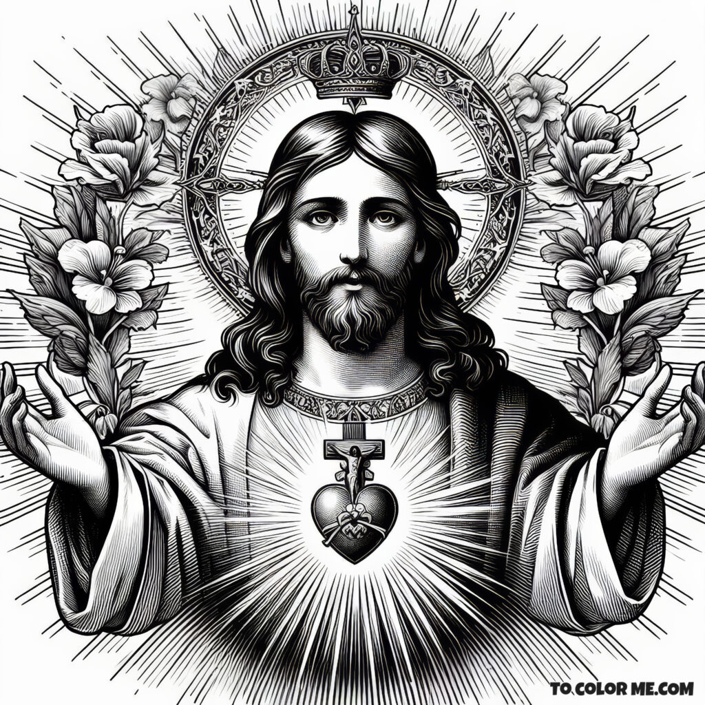 Consecration and Adoration: Coloring the Sacred Heart