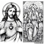 Sacred Heart’s Humility: Coloring Pages of Divine Love