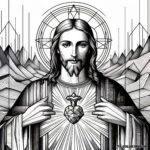 Coloring the Heart of Salvation: Jesus’ Sacred Love