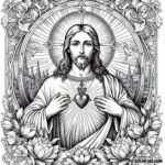 Sacred Heart Sanctity: Coloring Pages of Jesus’ Passion