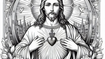 Sacred Heart Sanctity: Coloring Pages of Jesus’ Passion